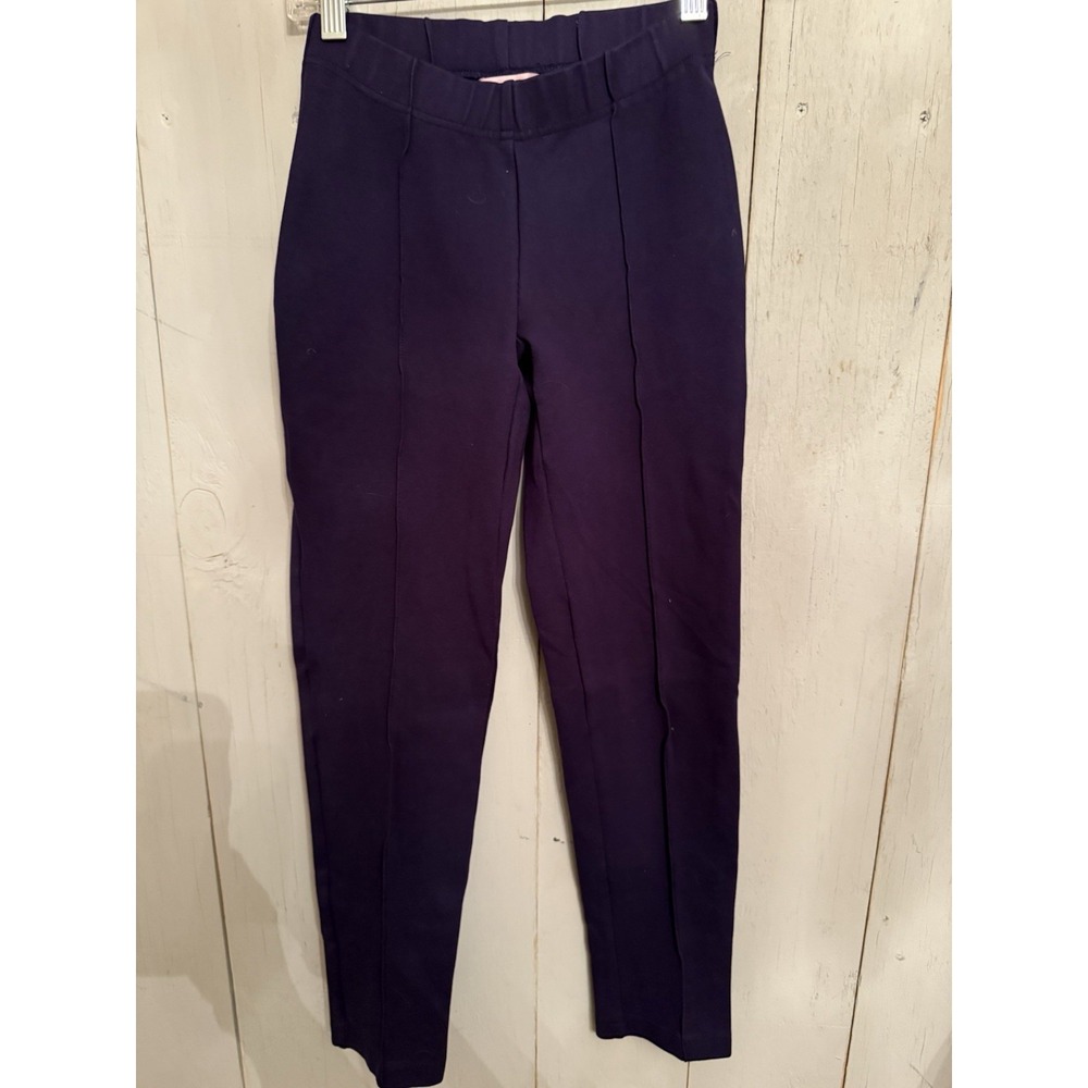 Lilly Pulitzer Ponte Pants Women's XS Blue Stretch Knit Pull On Skinny Ankle